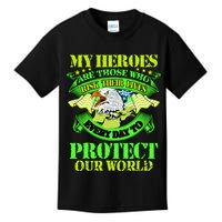 My Heroes Are Those Who Veteran Kids T-Shirt