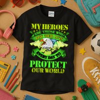 My Heroes Are Those Who Veteran Kids T-Shirt