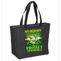 My Heroes Are Those Who Veteran Zip Tote Bag