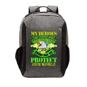 My Heroes Are Those Who Veteran Vector Backpack