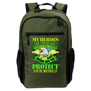 My Heroes Are Those Who Veteran Daily Commute Backpack