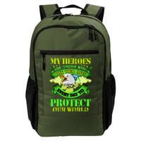 My Heroes Are Those Who Veteran Daily Commute Backpack