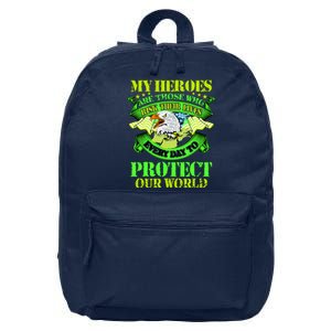 My Heroes Are Those Who Veteran 16 in Basic Backpack