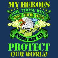 My Heroes Are Those Who Veteran Infant Baby Jersey Bodysuit