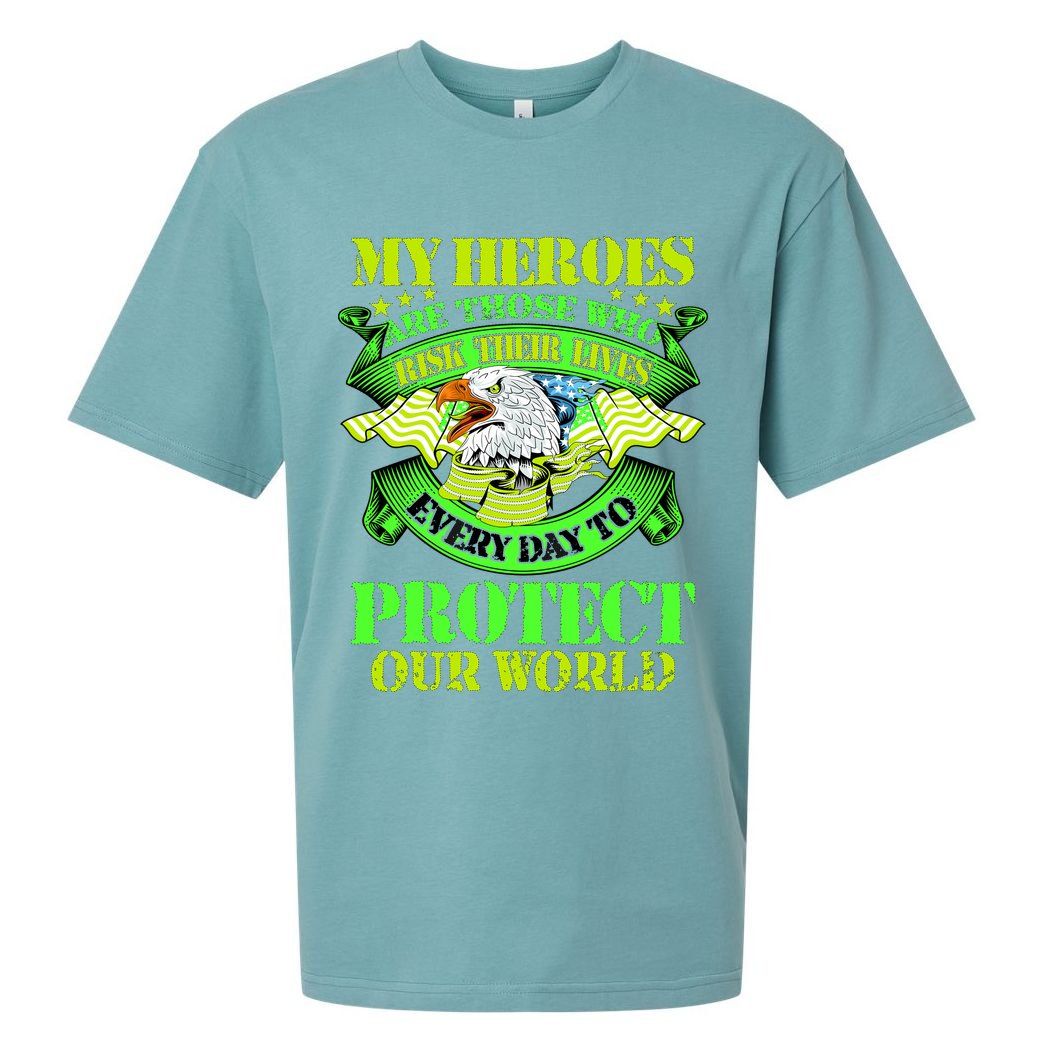 My Heroes Are Those Who Veteran Sueded Cloud Jersey T-Shirt