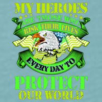 My Heroes Are Those Who Veteran Sueded Cloud Jersey T-Shirt