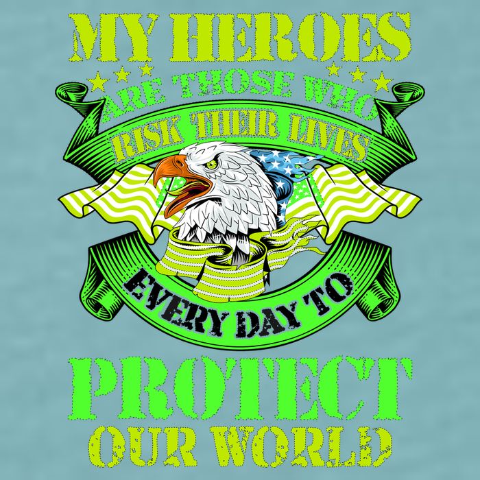 My Heroes Are Those Who Veteran Sueded Cloud Jersey T-Shirt