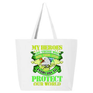 My Heroes Are Those Who Veteran 25L Jumbo Tote