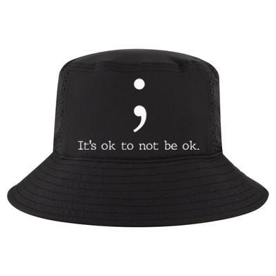 Mental Health Awareness Semicolon Cool Comfort Performance Bucket Hat