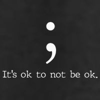 Mental Health Awareness Semicolon 11oz C Handle Ceramic Mug