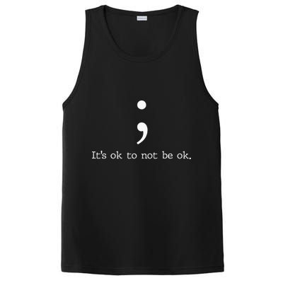 Mental Health Awareness Semicolon PosiCharge Competitor Tank