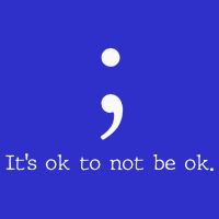 Mental Health Awareness Semicolon Womens Tank Top