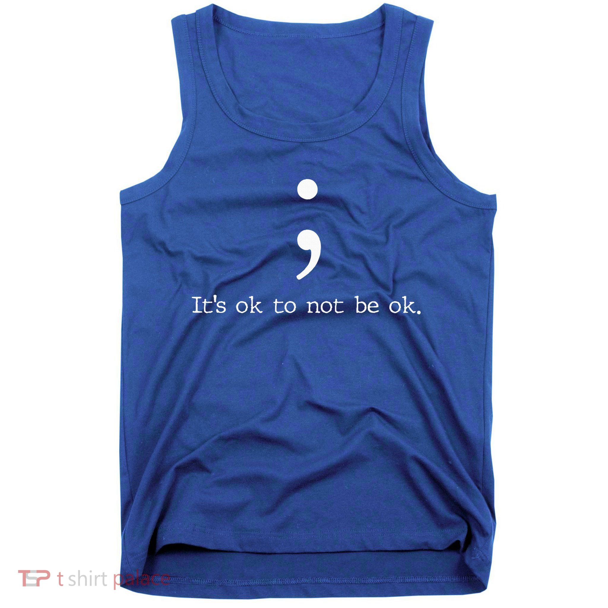 Mental Health Awareness Semicolon Tank Top