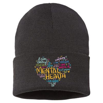 Mental Health Awareness Gifts Depression Sustainable Knit Beanie