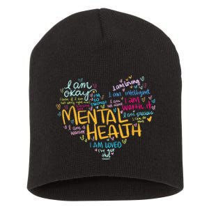 Mental Health Awareness Gifts Depression Short Acrylic Beanie