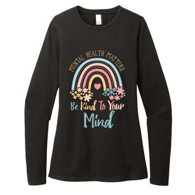 Mental Health Awareness Month Be Kind To Your Mind Positive Gift Womens CVC Long Sleeve Shirt