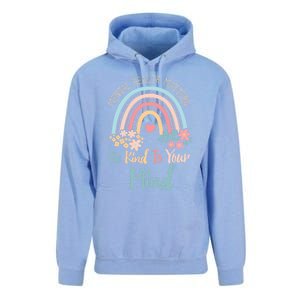 Mental Health Awareness Month Be Kind To Your Mind Positive Gift Unisex Surf Hoodie