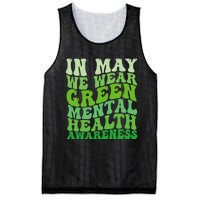 Mental Health Awareness In May We Wear Green Mental Health Mesh Reversible Basketball Jersey Tank