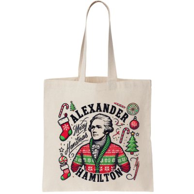 Merry Hamistmas Alexander Hamilton Ugly Christmas Sweater Merry Xmas Funny Bag