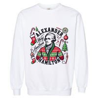 Merry Hamistmas Alexander Hamilton Ugly Christmas Sweater Merry Xmas Funny Garment-Dyed Sweatshirt