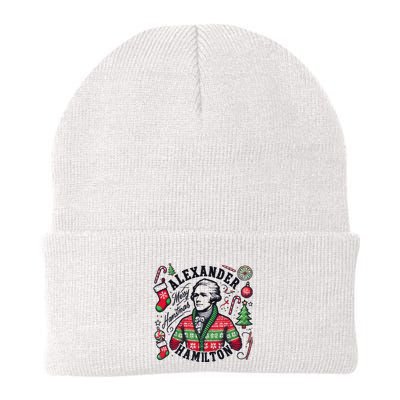 Merry Hamistmas Alexander Hamilton Ugly Christmas Sweater Merry Xmas Funny Beanie