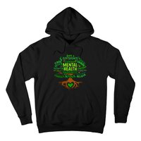 Mental Health Awareness Tree Grreen Ribbon Hoodie