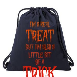 Mischievous Halloween A Real Treat But Also A Trick Drawstring Bag