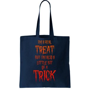 Mischievous Halloween A Real Treat But Also A Trick Tote Bag