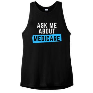 Medicare Health Ask Me About Medicare Ladies PosiCharge Tri-Blend Wicking Tank