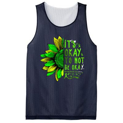 Mental Health Awareness Sunflower Its Okay To Not Be Okay Mesh Reversible Basketball Jersey Tank