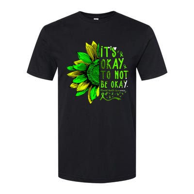 Mental Health Awareness Sunflower Its Okay To Not Be Okay Softstyle® CVC T-Shirt