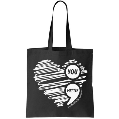 Mental Health Awareness Heart Wear Green For Mental Health Bag