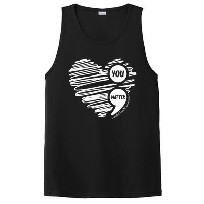 Mental Health Awareness Heart Wear Green For Mental Health PosiCharge Competitor Tank