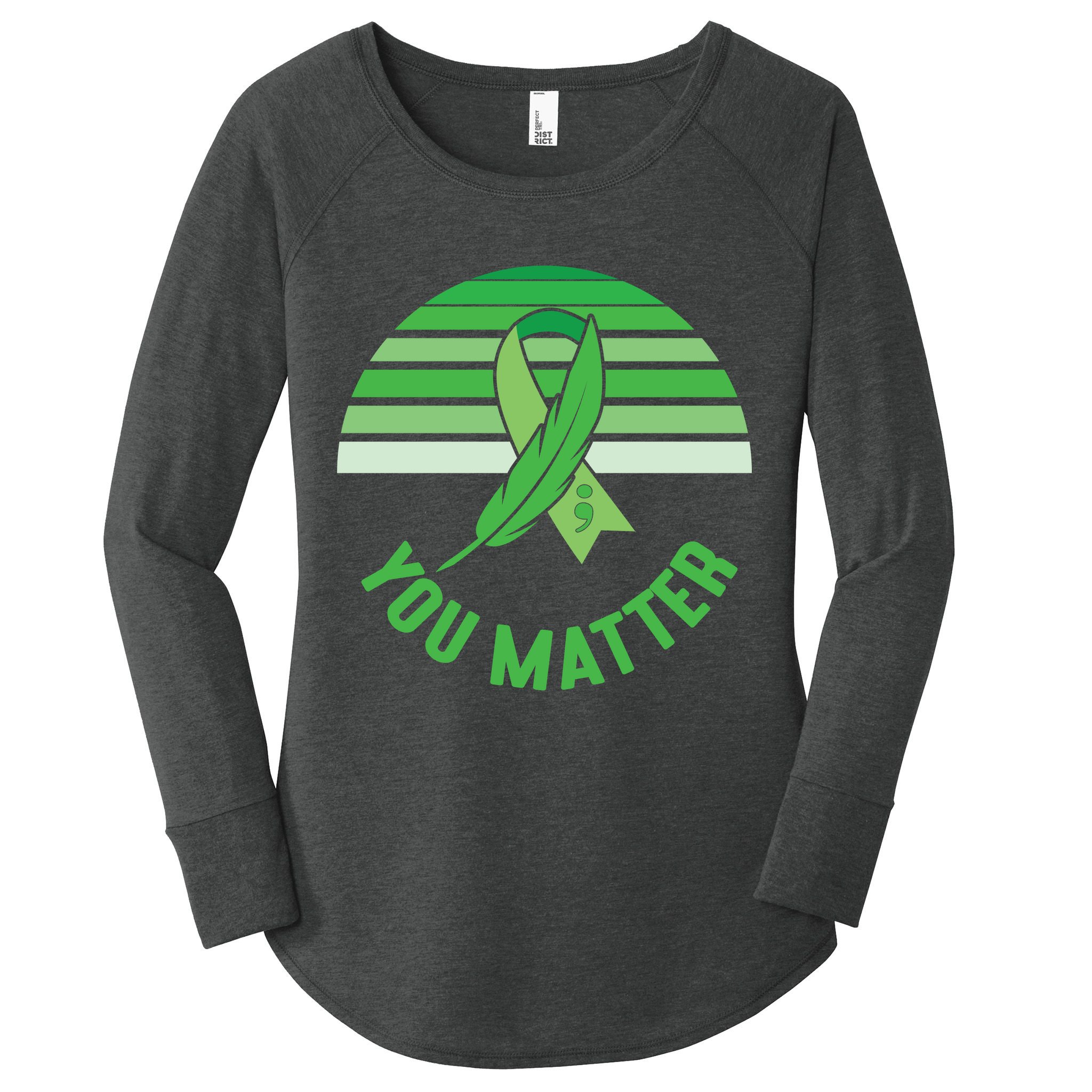 Mental Health Awareness You Matter Awareness Mental Health Women's Perfect Tri Tunic Long Sleeve Shirt