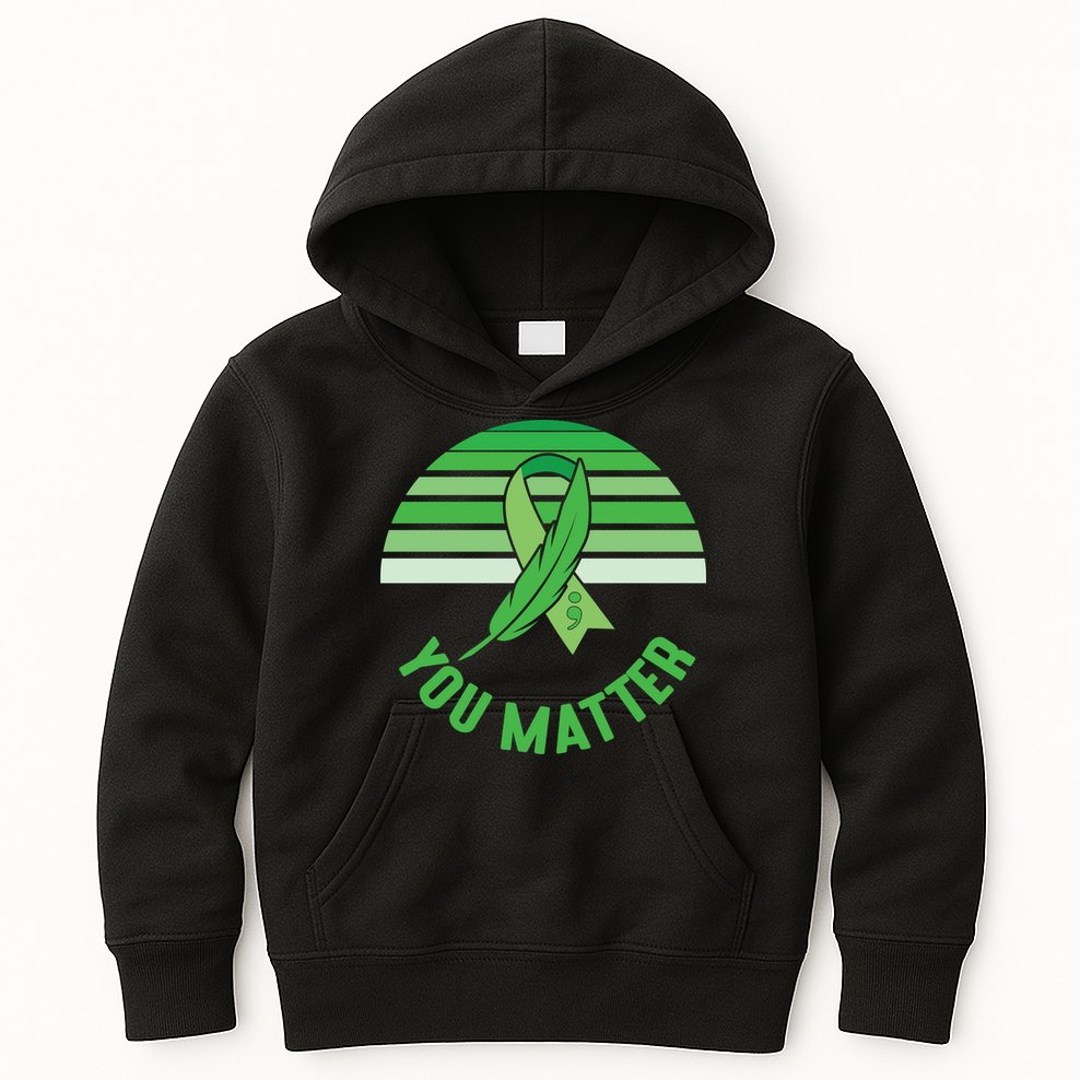 Mental Health Awareness You Matter Awareness Mental Health Kids Hoodie