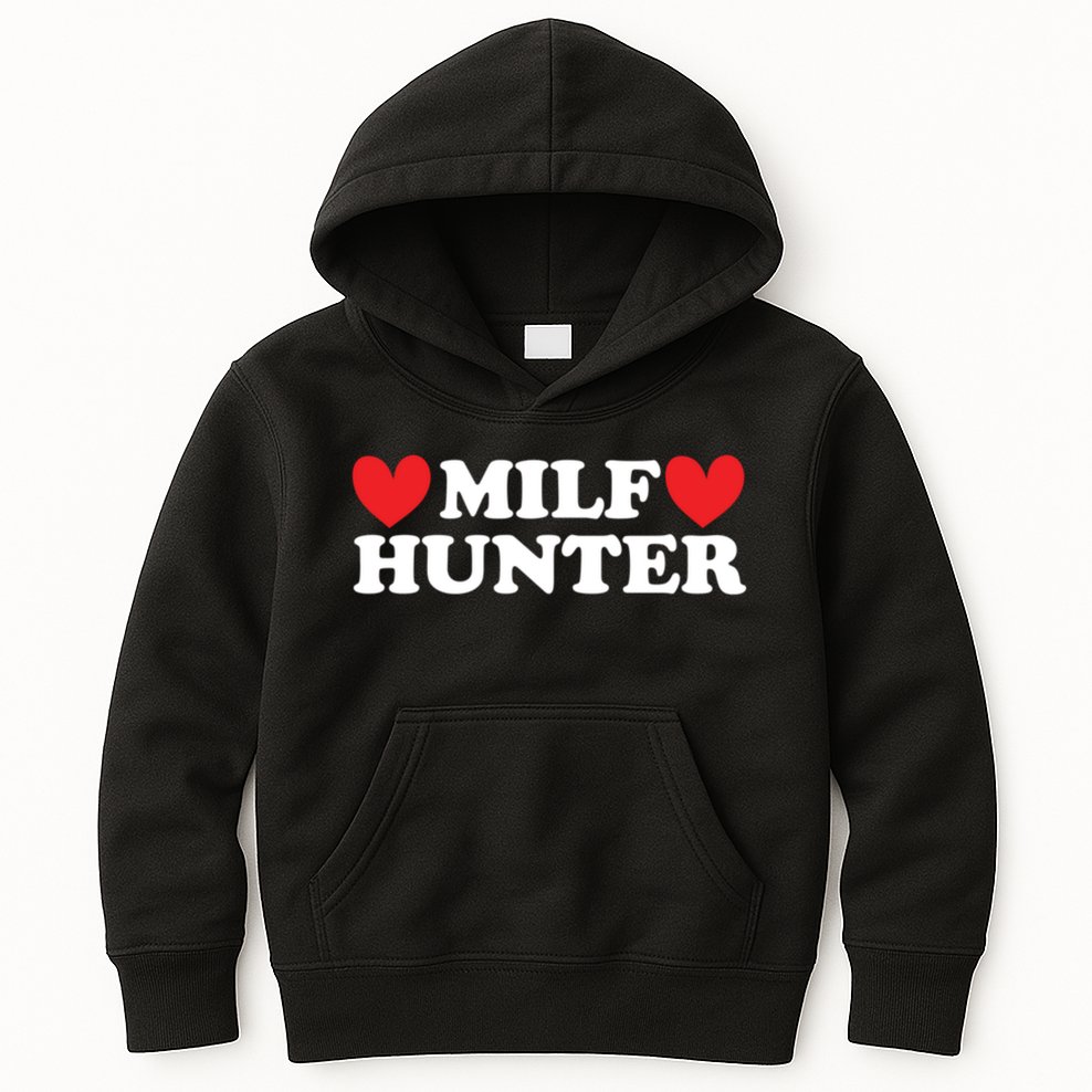 Milf Hunter A Funny Milf Lover Kids Hoodie