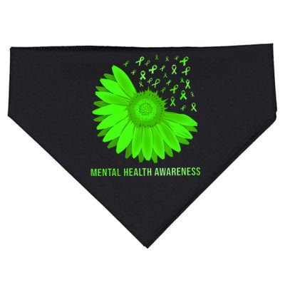 Mental Health Awareness In May We Wear Green USA-Made Doggie Bandana