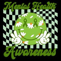 Mental Health Awareness Smile Face Groovy Baseball Sleeve Shirt