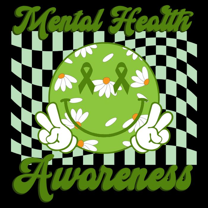 Mental Health Awareness Smile Face Groovy Baseball Sleeve Shirt
