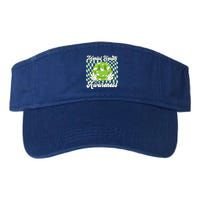 Mental Health Awareness Smile Face Groovy Valucap Bio-Washed Visor