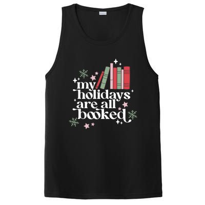 My Holidays Are All Booked Cute Christmas Book Lover Cool Gift PosiCharge Competitor Tank