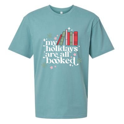 My Holidays Are All Booked Cute Christmas Book Lover Cool Gift Sueded Cloud Jersey T-Shirt