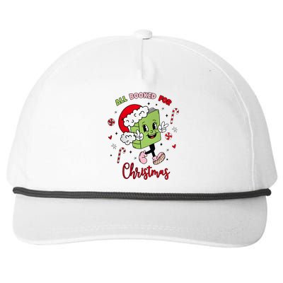 My Holidays Are All Booked Christmas Character Book Lovers Snapback Five-Panel Rope Hat