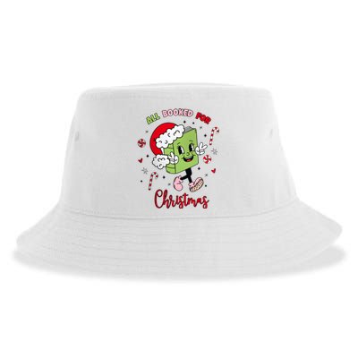 My Holidays Are All Booked Christmas Character Book Lovers Sustainable Bucket Hat