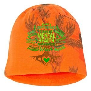 Mental Health Awareness Tree Kati - Camo Knit Beanie