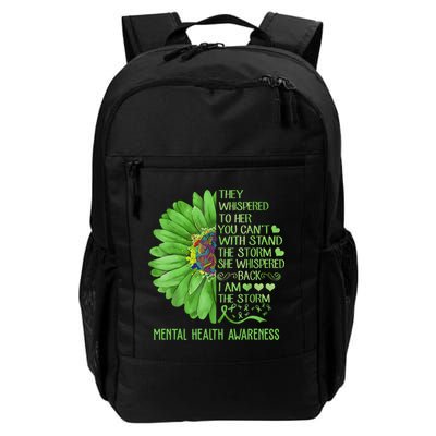 Mental Health Awareness Matters Sunflower I Am The Storm Backpack