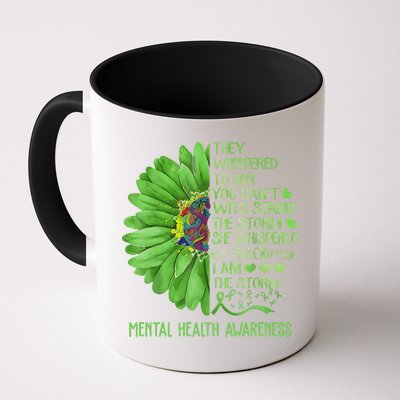 Mental Health Awareness Matters Sunflower I Am The Storm Mug