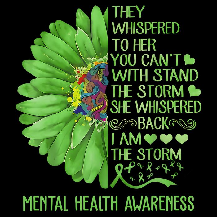 Mental Health Awareness Matters Sunflower I Am The Storm 16 in Basic Backpack