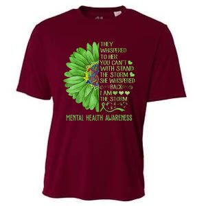 Mental Health Awareness Matters Sunflower I Am The Storm Cooling Performance Crew T-Shirt