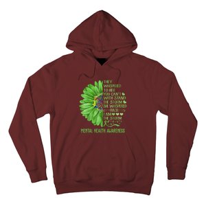 Mental Health Awareness Matters Sunflower I Am The Storm Hoodie